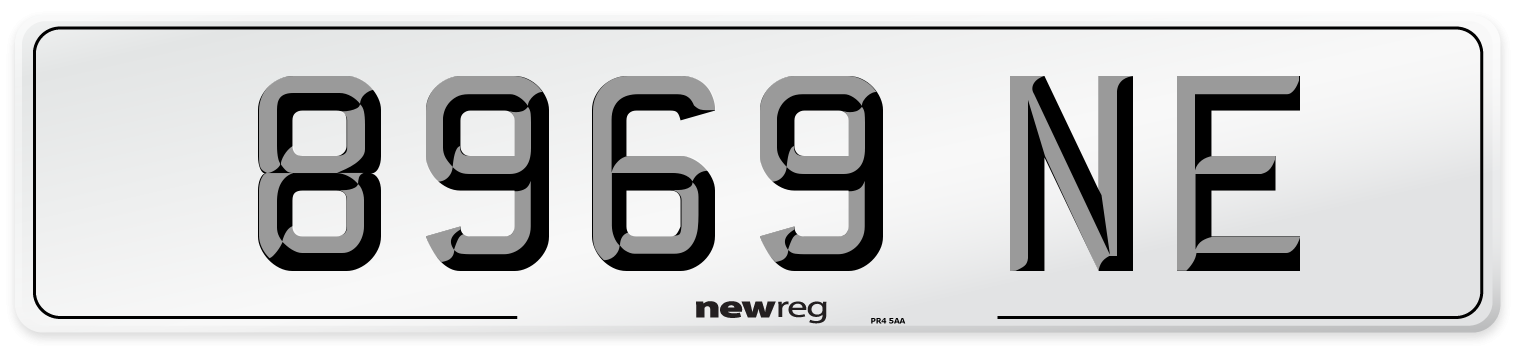 8969 NE Number Plate from New Reg